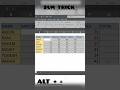 Excel Sum Short (Trick) alt = #excel #shorttrick #excelshortcuts