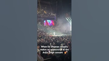 Thumbnail of Ed Sheeran makes a surprise visit at the Arijit Singh concert | O2 London