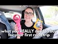 WHAT YOU *REALLY* NEED TO BUY FOR YOUR FIRST ROAD TRIP (honest road trip essentials) | Katie Carney