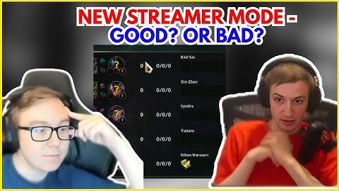 Nemesis And Baus Reacts To New Streamer Mode In League of Legends