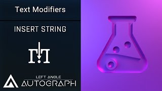 Insert String | Text Modifiers