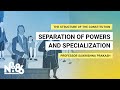 The Importance of Specialization in Professions and Government Functions