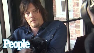 Norman Reedus Poses with his Adorable Cat | People