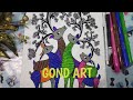 Gond art with brush pen /Gond art for bignners