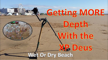 XP Deus Get MORE DEPTH on the Beach  Using Sparky Settings