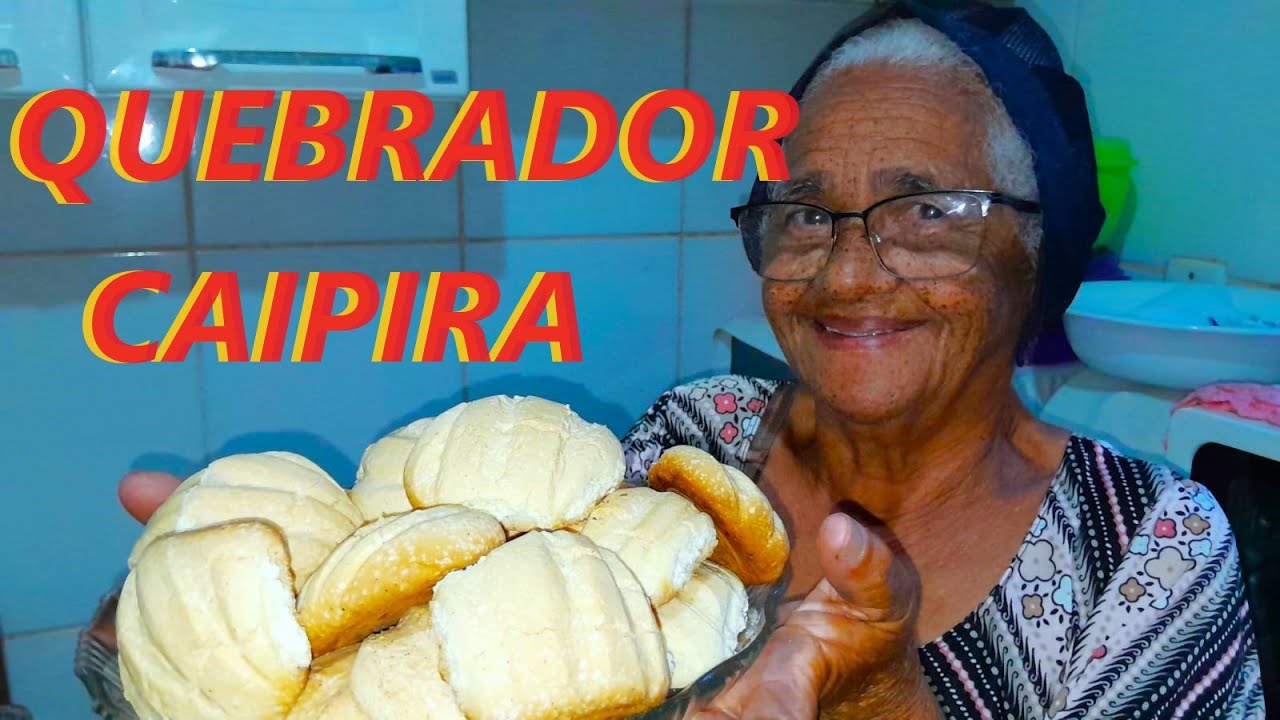 Dona Dora fazendo  QUEBRADOR CAIPIRA receita que fazia na roa para o caf