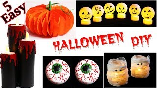 DIY Halloween Decorations | 5 Easy Halloween Crafts | Little Crafties