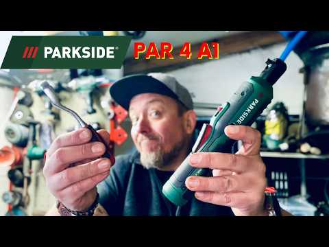 Акумуляторний кутовий ключ тріскачка PARKSIDE PAR 4 A1 (4 В, 13.5 Нм, 1/4", Німеччина), видео 1