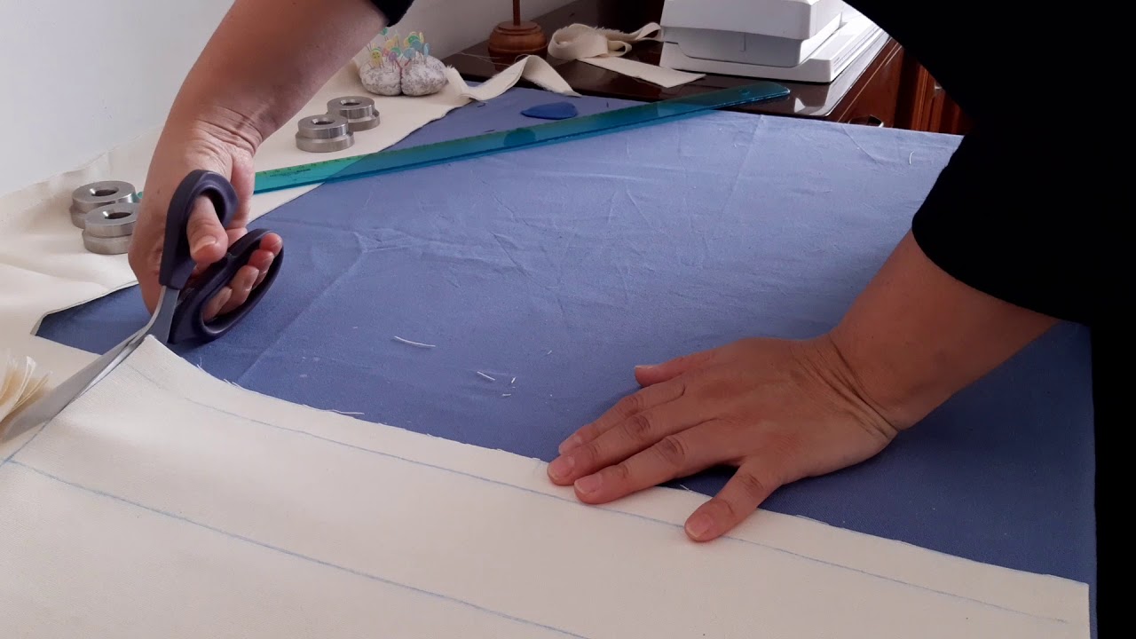 Primera parte de la falda recta como cortar en la tela. - YouTube