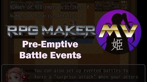 RPG Maker MV: Pre-Emptive Battle Events