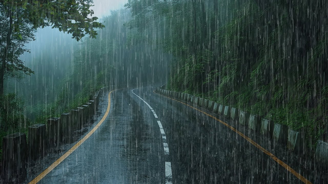 Heavy Rain & Thunder for Deep Sleep – Rain Noises for Sleep, Study & Relaxation