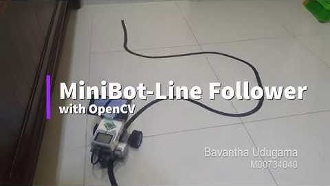 MiniBot - Line Follower Using OpenCV