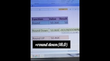 Round,Rounddown,roundup, #viralvideo #excel #explore #trending