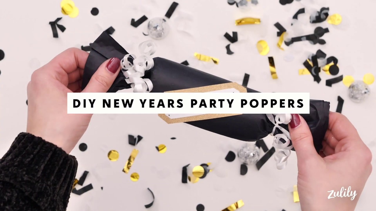 DIY New Year's Party Poppers