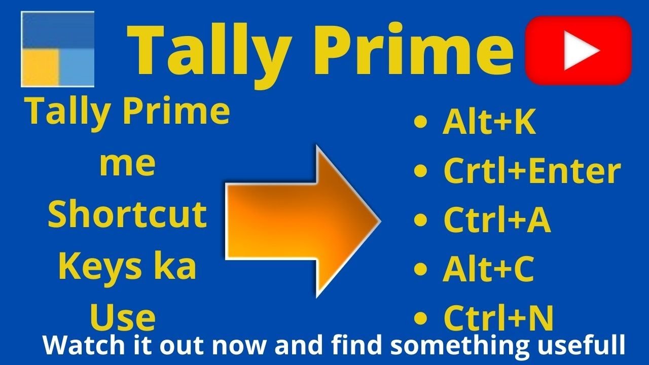 Tally Prime shortcut Keys Tally Short Keys Tally Prime Features