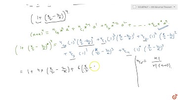 Using binomial theorem expand  ltmath gt  ltmrow gt  ltmsup gt  ltmrow gt  ltmrow gt ltmo gt(
