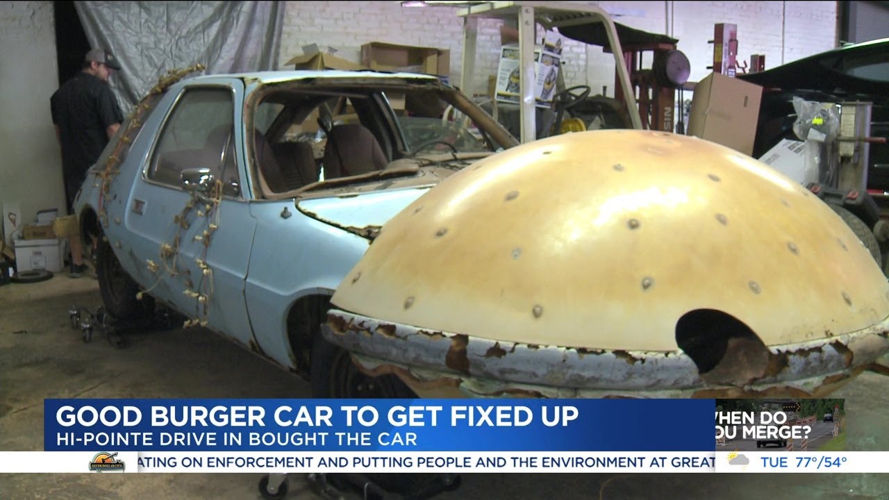 Goodburger car getting repaired after being purchased by local
