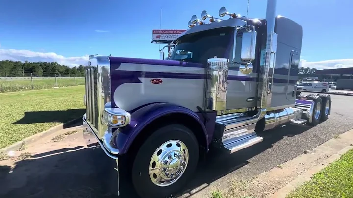 2025 Peterbilt 589 walk around interior exterior, 565 Cummins, 13 speed, Seminole paint scheme.