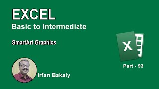 93. SmartArt Graphics in Excel 2013 Urdu Tutorials by Irfan Bakaly