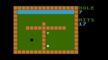 ATARI XL / XE += MINI GOLF =+ BASIC 10 LINER CONTEST 2025 - WALKTHROUGH - FULL GAMEPLAY