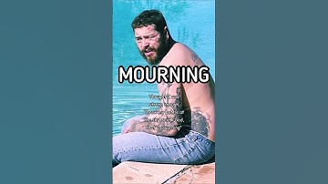 Thumbnail of Post Malone-Mourning (shorts) lyrics #postmalone #mourning #newsong #jlyricq
