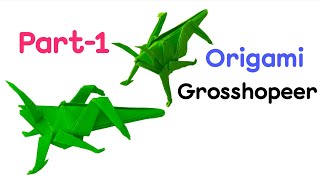 How to make a origami Grasshopper | (part-1) designed by Isum Hacks
