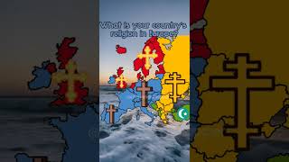 What Is Your Country's Religion In Europe? #Geography #Map #Europe #Country #Shorts
