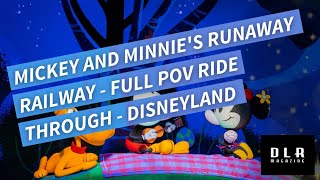 Mickey and Minnie&#39;s Runaway Railway - Full POV Ride Through - Disneyland 2023