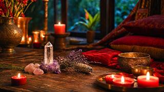 Midnight Sanctuary: Warm Candlelit Ambience with Peaceful Music for Restful Sleep