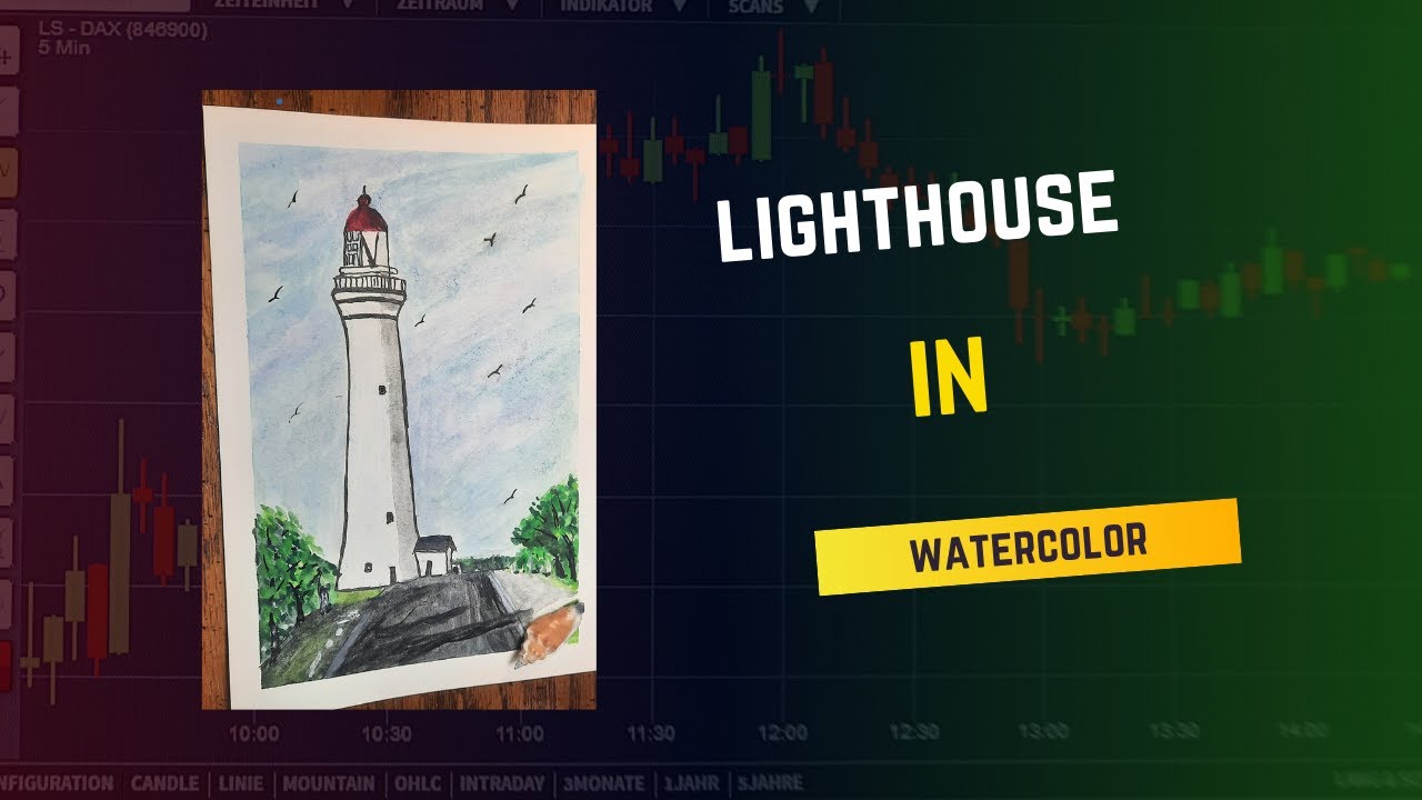 how to paint a lighthouse no14 - YouTube