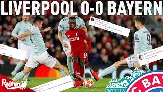 Liverpool v bayern munich 0-0 | #lfc fan reactions