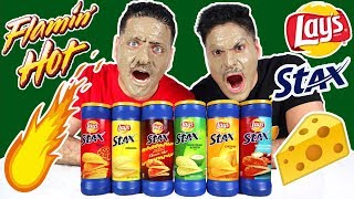 تحدي تذوق شبس ليز بنكهات متنوعة شبس حار وحامض وبالجبن وبالبيتزا وبالملح LAY'S CHIPS CHALLENGE