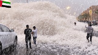 Dubai NOW! Flash floods, storms and hail in UAE. Everything disappeared in 2 minutes