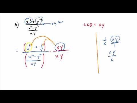 Video 6.3.3: Simplifying Complex Rational Expressions (Method 2 Part B)
