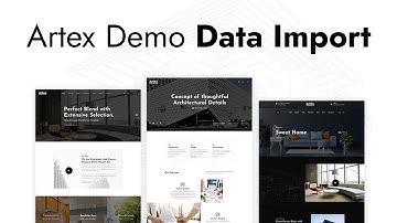 How to Import Demo Data Artex  (Architecture & Interior WordPress Theme)