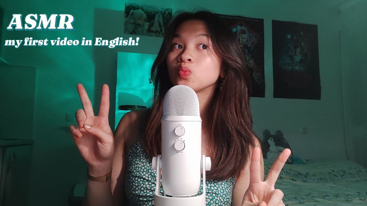 my first ASMR video in English! 🇬🇧🇺🇸 (as a French girl, oui oui baguette 🥖)