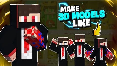 Minecraft character modelling is easy in prisma 3D full tutorial video in Hindi😍🔥