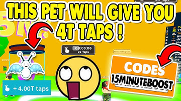 *OP PET CODE* NEW ALL ROBLOX TAPPING SIMULATOR CODES FOR GEMS & BOOST & PET