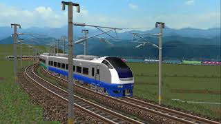 新VRM3★仮想越河駅レイアウトE653フレッシュひたちゴレンジャー