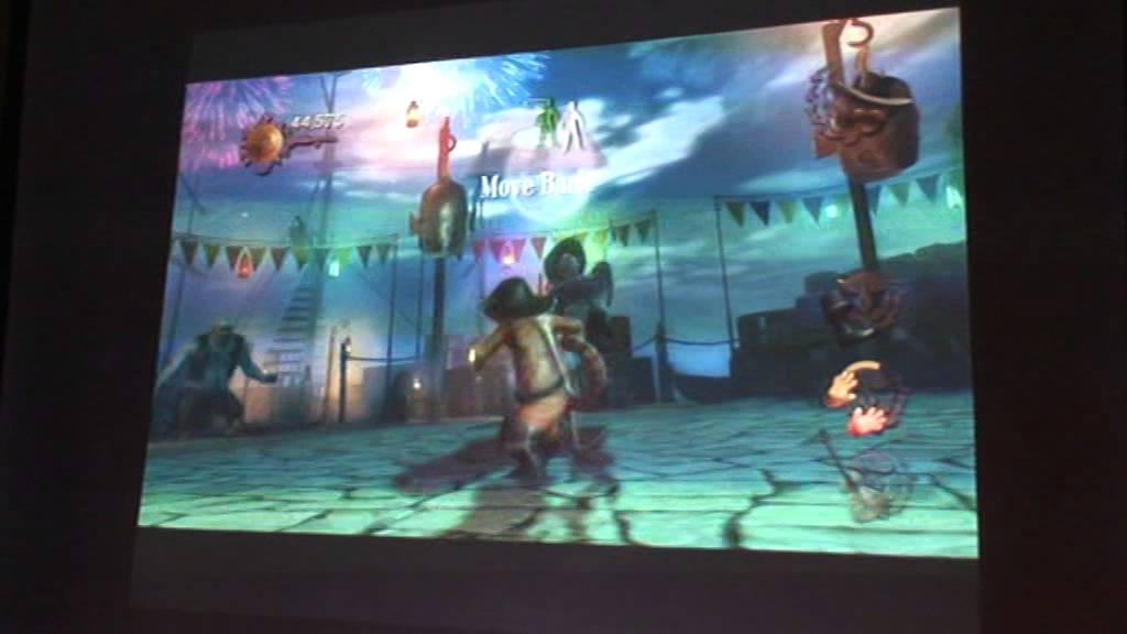 xbox 360 kinect Puss in Boots Game YouTube