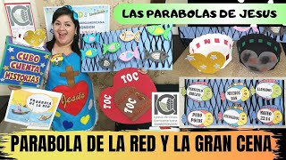 PABABOLA DE LA RED Y DE LA GRAN CENA  ESCUELA BIBLICA  LAS PARABOLAS DE JESUS  CANCION TOC TOC