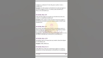 Maths Divisibility Rules || SSC Constable Gd Exam Preparation 2022 #ssc #sscgd @educenterdelhi