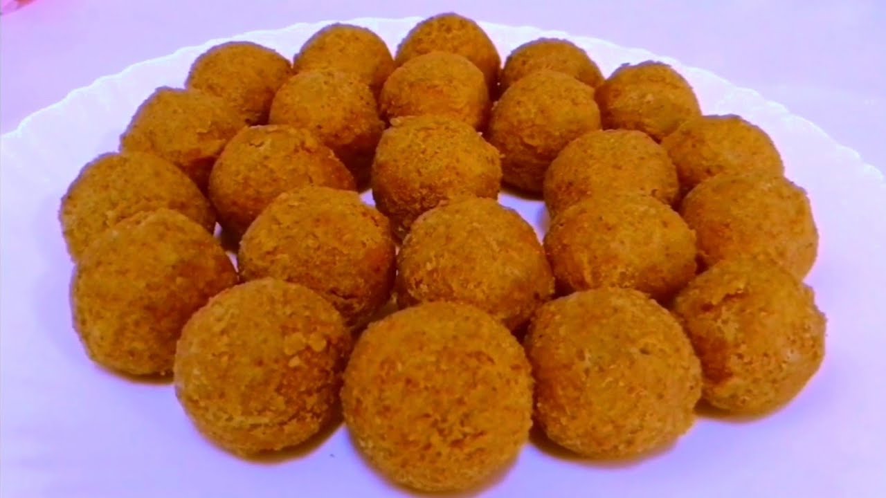 معشوقه الصغار والكبار ❤️كرات الدجاج المقرمشه سريعه التحضير مع سر لونها الذهبي وقرمشتها 😋