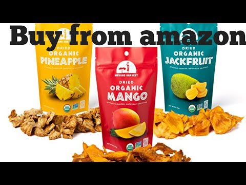 Mavuno Harvest Direct Trade Organic Dried Fruit Variety Pack Mango Pineapple And Jackfruit 