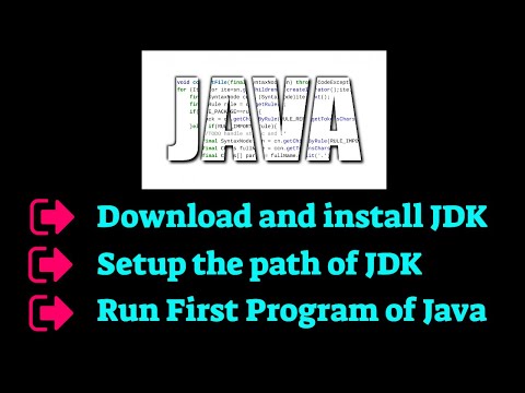 Download and install Latest Version of Java(JDK)  | Set path in Java  |  Run Java First Program