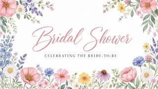 Wildflower Bridal Shower TV Background | Celebrating the Bride-to-Be | 2 Hour 4K screenshot 5