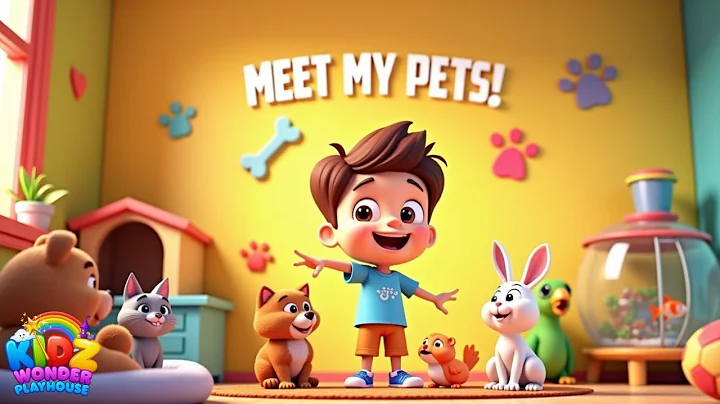 My Little Pet World –Meet My Pets! Educational Animal Song for Kids | Dog, Cat, Rabbit & Friends