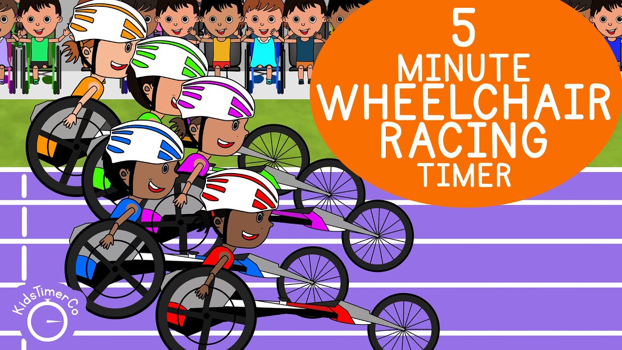 5 Minute Paralympic Wheelchair Timer - Kids Visual Timer