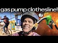 Ridiculous Stunts To Rip The Hose Off A Gas Pump | Steve-O