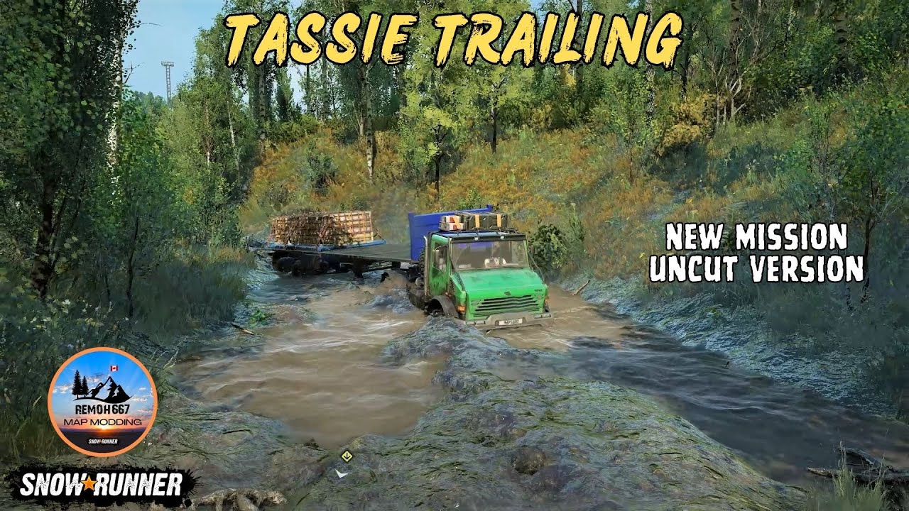 Snowrunner Mod Map - Tassie Trailing - New Mission Uncut Version - YouTube